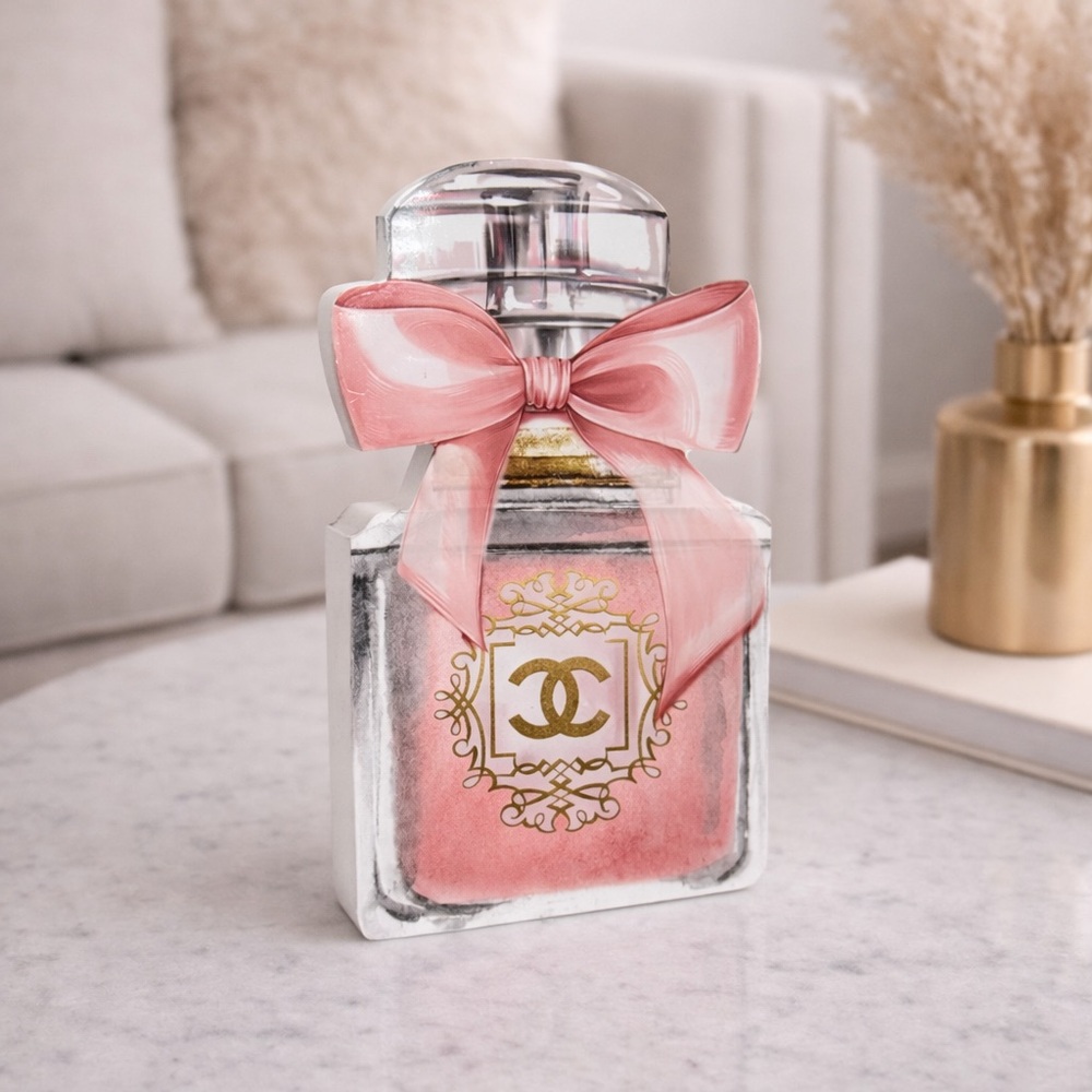 CHANEL PERFUME HOME 3D WOOD ACCENT DECOR
